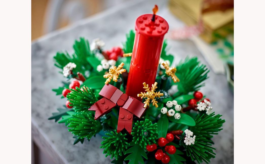 lego Christmas candle