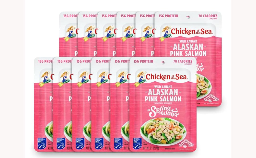 wild caught Alaskan pink salmon