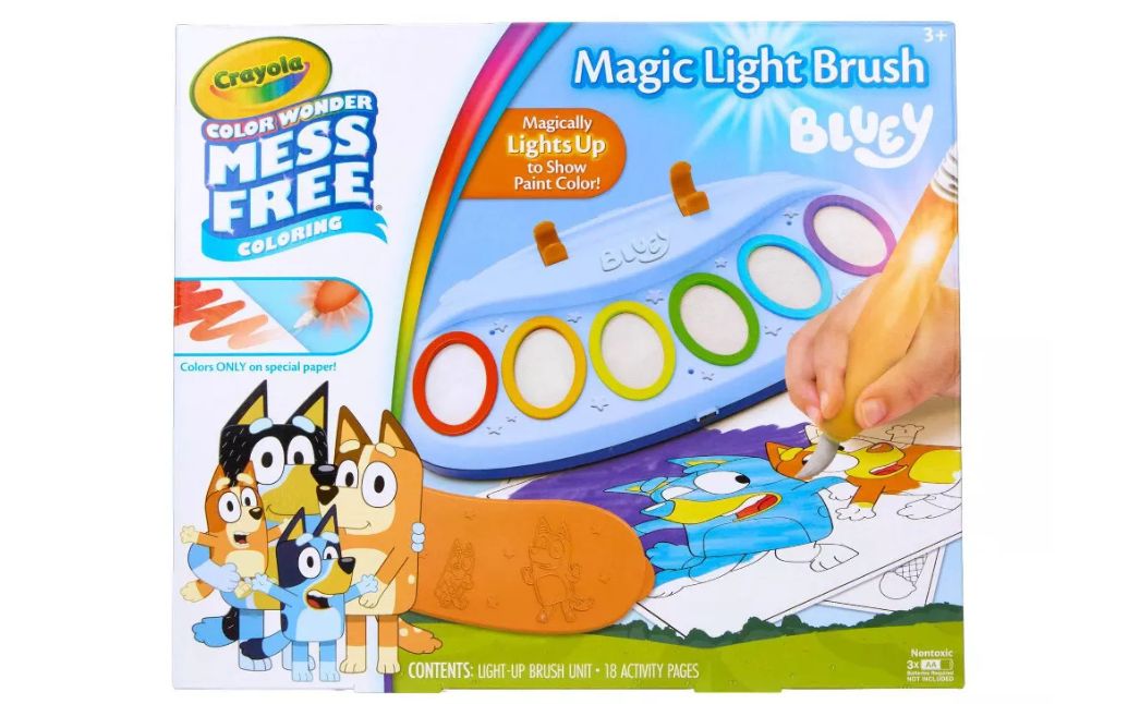 crayola magic light brush bluey