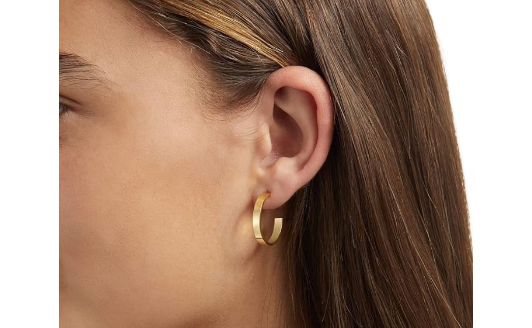 gold hoop earrings
