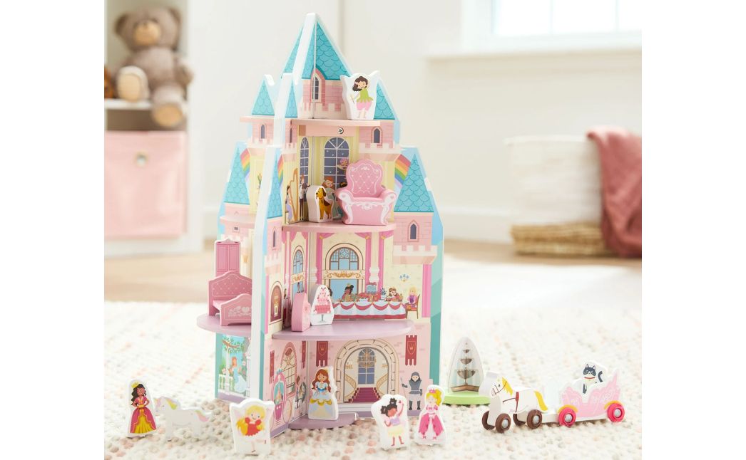 princess wooden play set