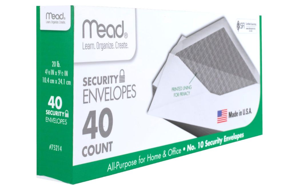 mead security envelopes