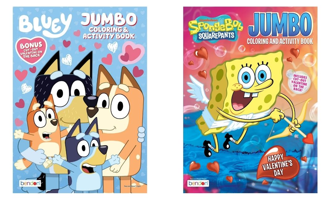 valentine day coloring books