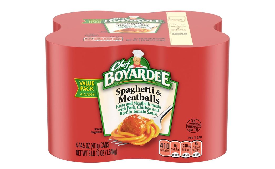 chef boyardee spaghetti meatballs