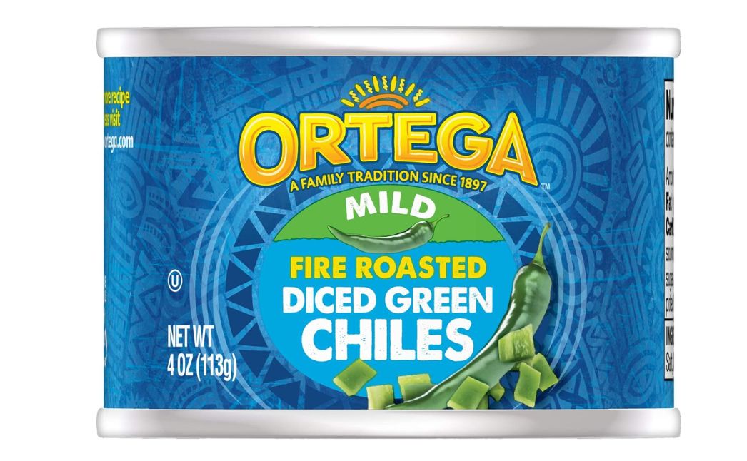 ortega diced green chilies
