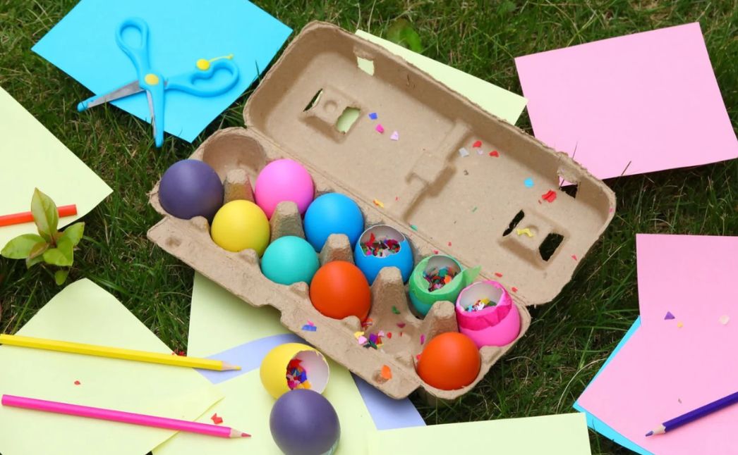 confetti filled eggs