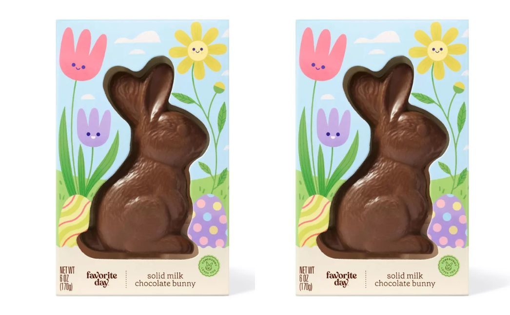 favorite day solid chocolate bunny