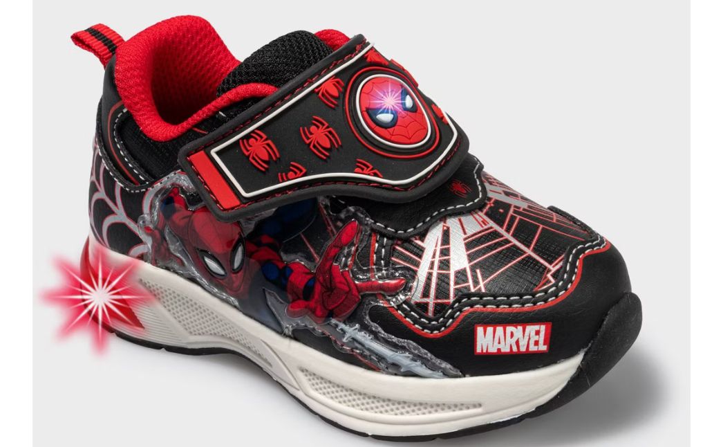 spiderman light up shoes