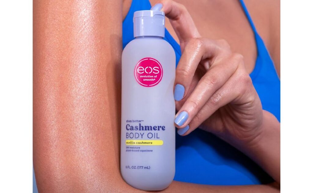 eos cashmere body oil