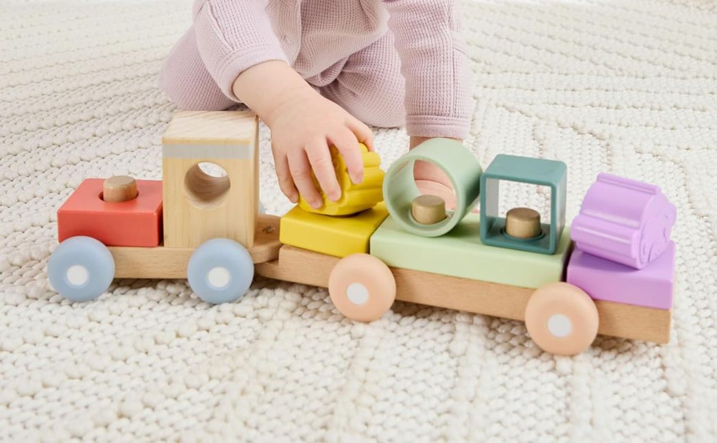fisher price wooden train