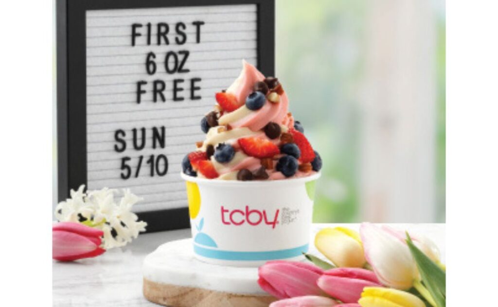 tcby free yogurt