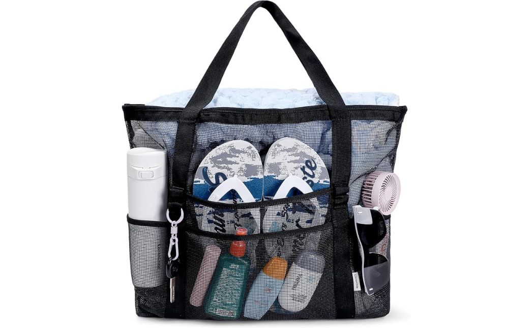 mesh beach bag