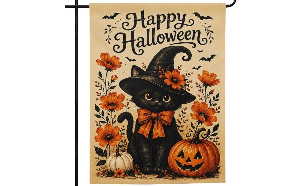 happy halloween flag