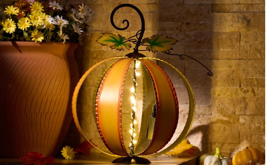 lighted pumpkin