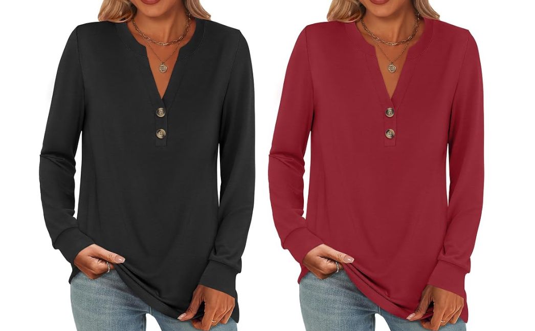 henley long sleeve top