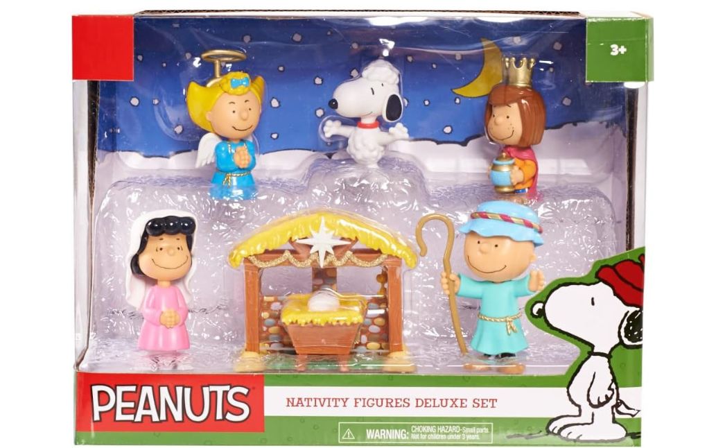 peanuts nativity figures deluxe set