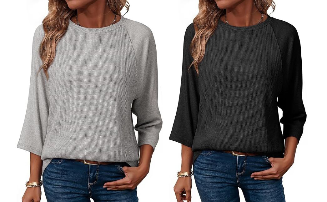 waffle knit shirt