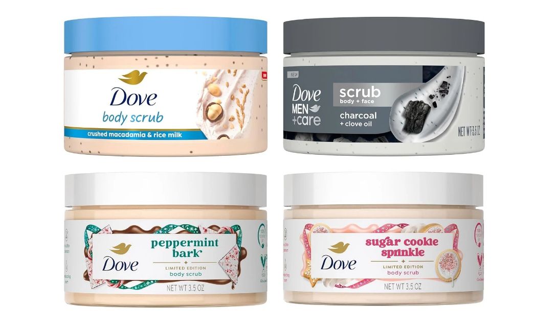 dove body scrub set