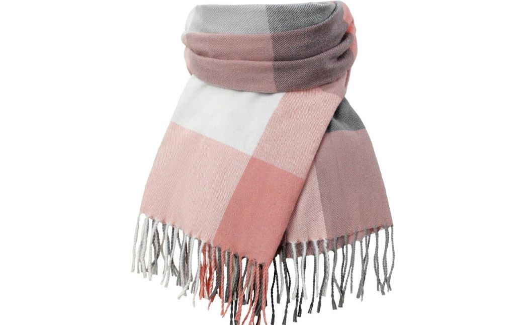 pink winter scarf