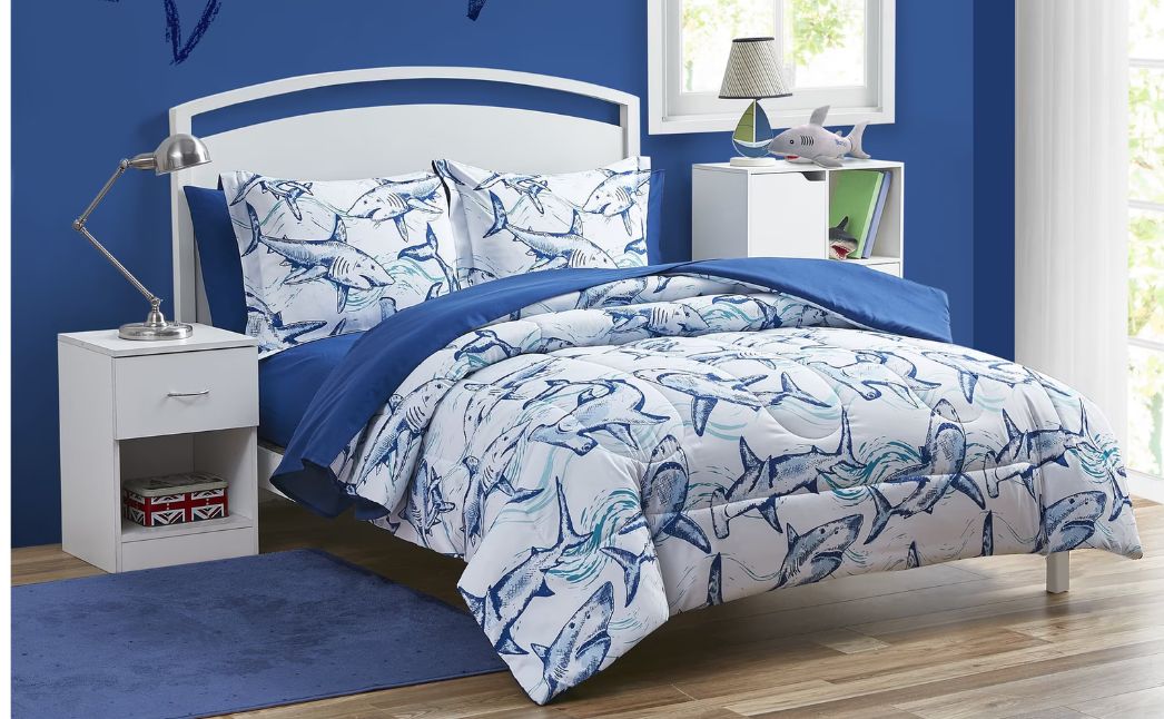 shark bed in the bed